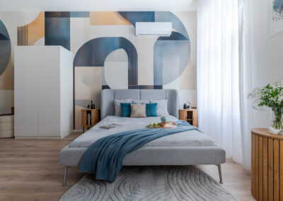 DM2 stúdiólakás enteriőr – Déri Miksa projekt, home staging és styling kis alapterület ötletes berendezése
